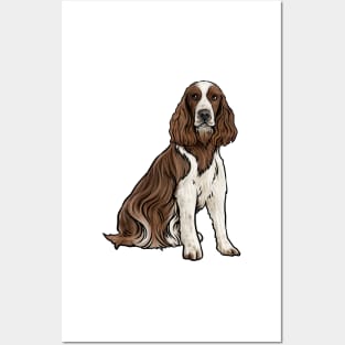 English Springer Spaniel Dog Posters and Art